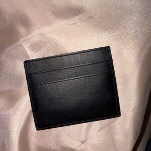 Madewell Black Leather Cardholder